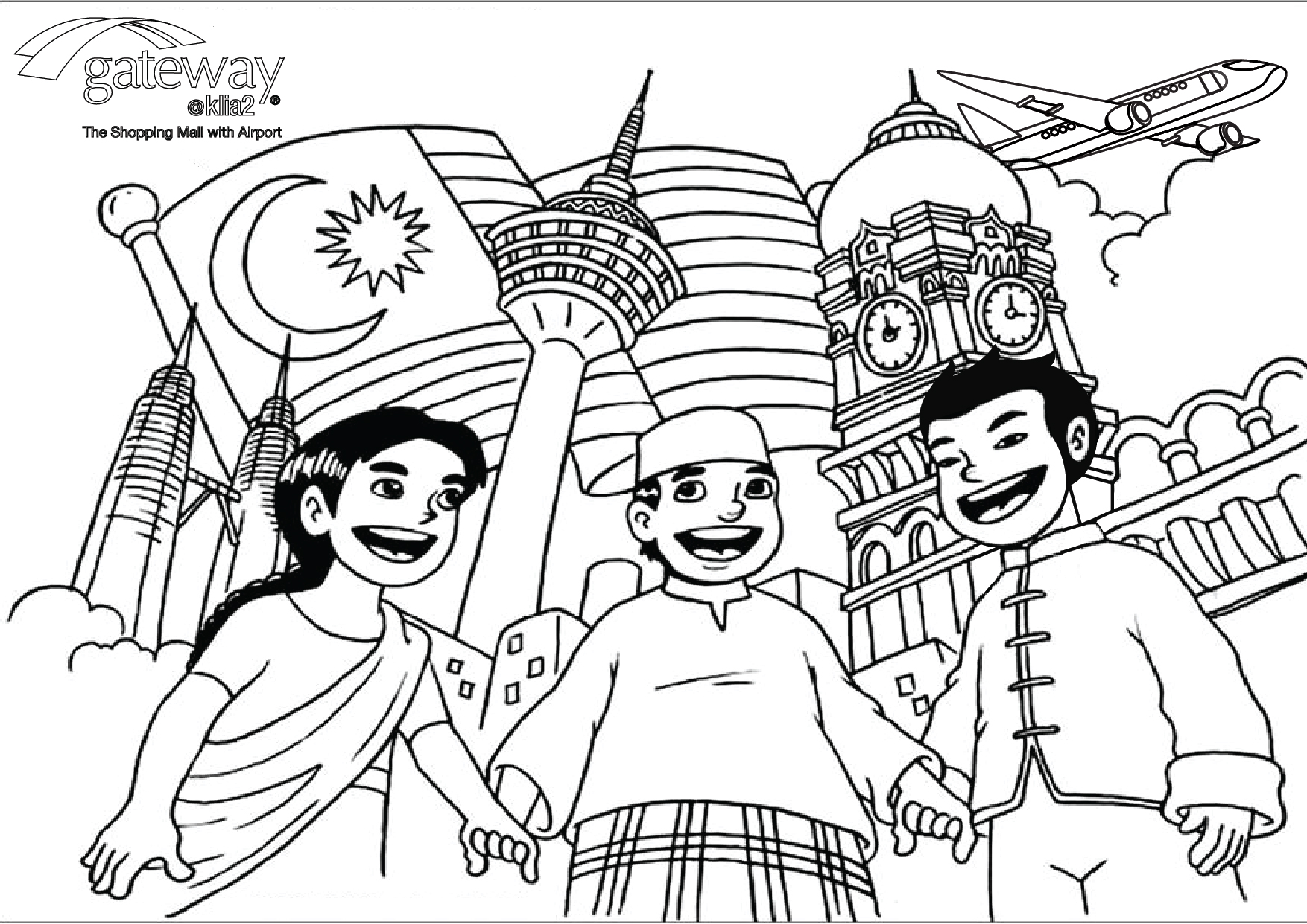 Merdeka Coloring Pages For Kids Parenting Times Riset